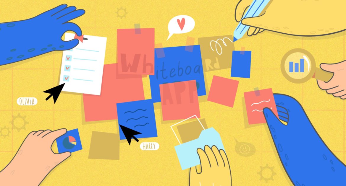 What is a whiteboard app best tools and their usage