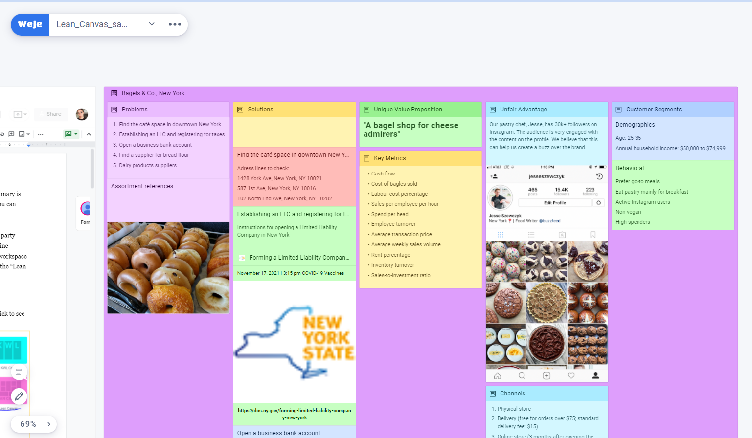 lean business plan canvas