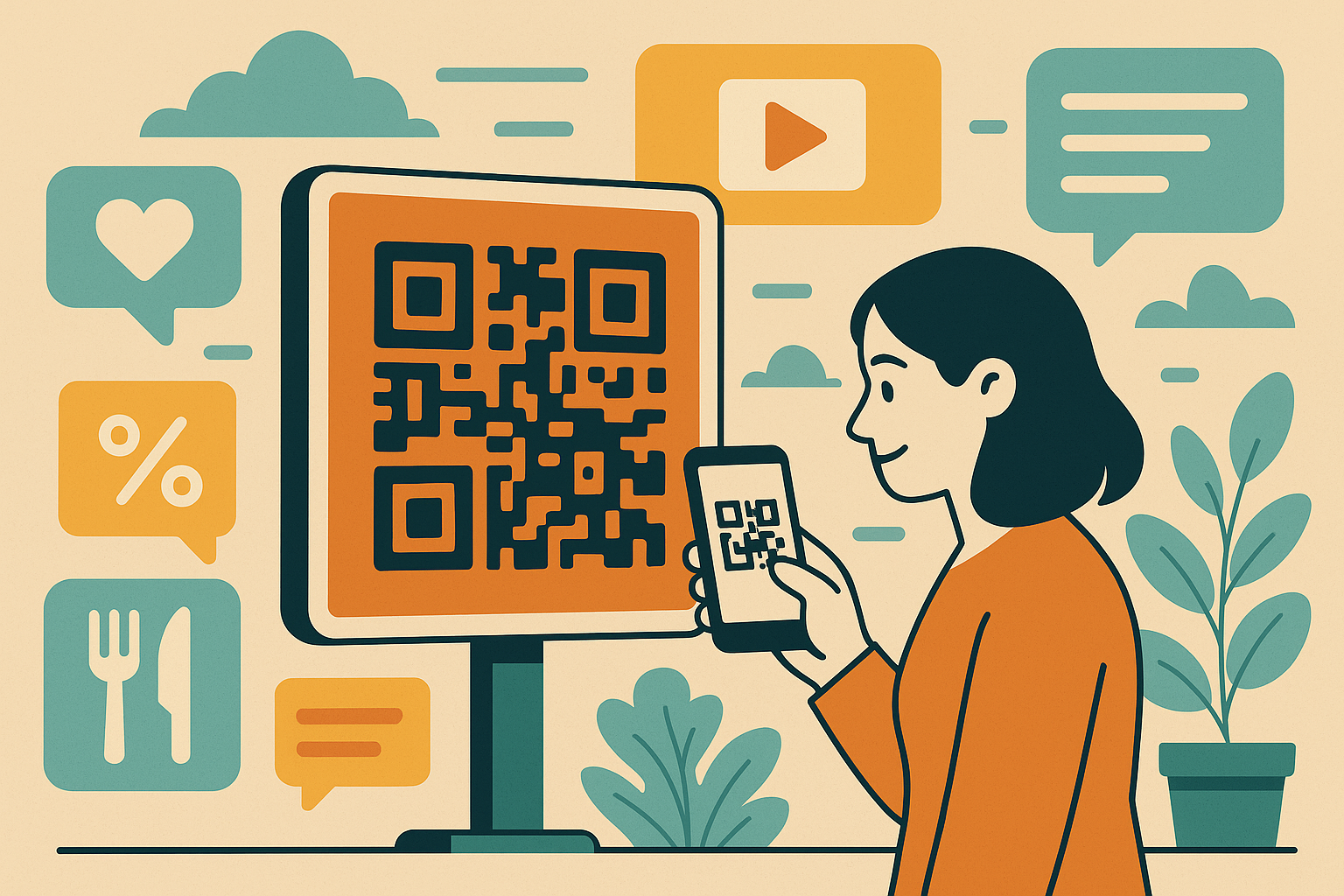 Boost Customer Engagement with  QR-Linked Signage